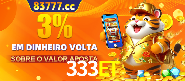 Promoção para baixar e instalar o aplicativo do cassino 333ET. O banner oferece uma recompensa de R1aR1aR8, com a imagem de uma cobra sobre moedas de ouro.